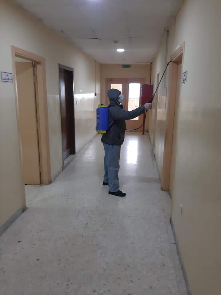 مستشفى المركز الوطني للصحة النفسية يقوم بالاجراءات الوقائية لمجابهة كورونا