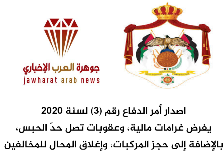 اصدار أمر الدفاع رقم 3 .. فرض غرامات مالية وعقوبات بالحبس وحجز المركبات وإغلاق المحال للمخالفين