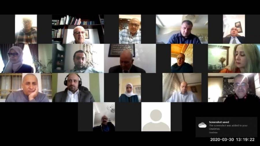 مجلس العمداء في جامعة الاسراء اجتماعه الثاني عن بعد