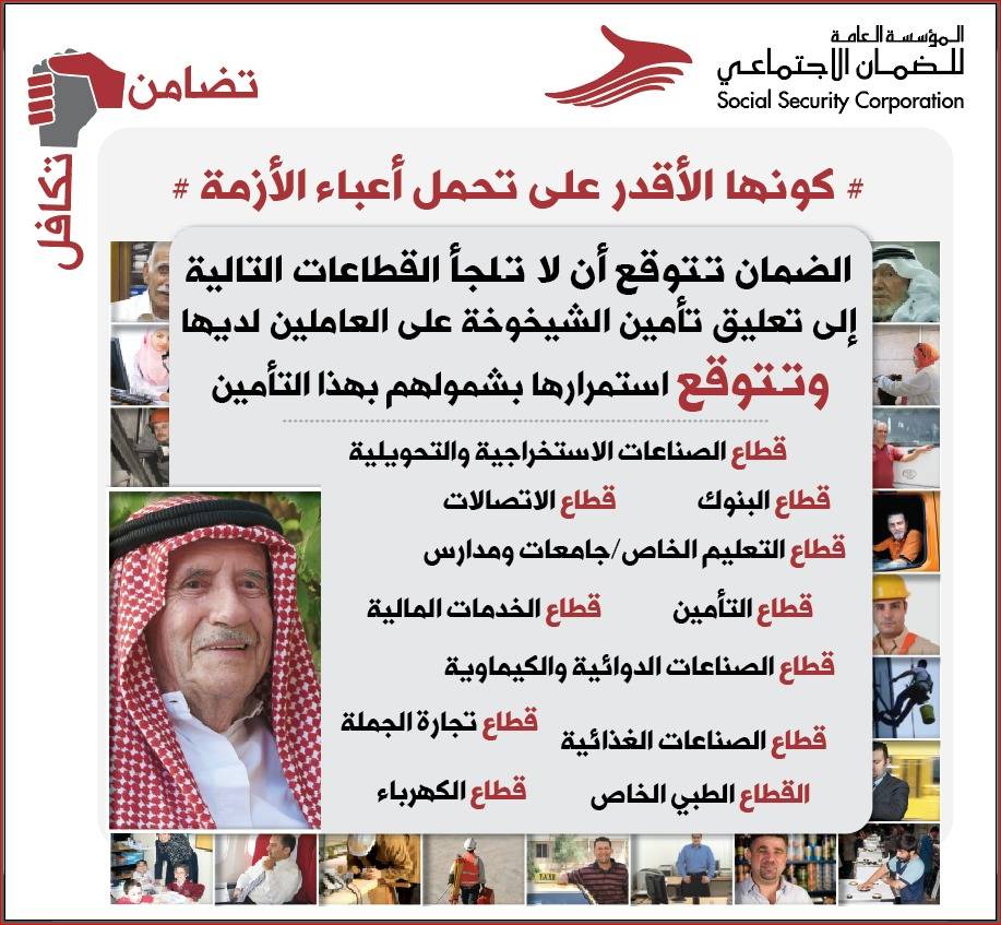 رسالة هامّة من المؤسسة العامة للضمان الاجتماعي لمنشآت القطاع الخاص