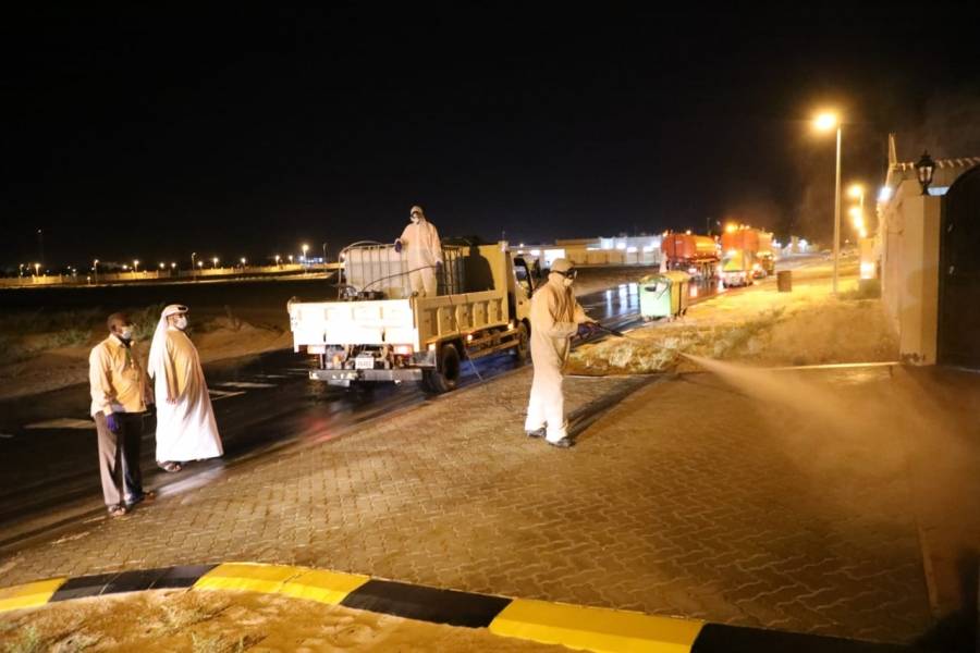 بلدية الحمرية تستكمل مشروع التعقيم الوطني في يومها السادس