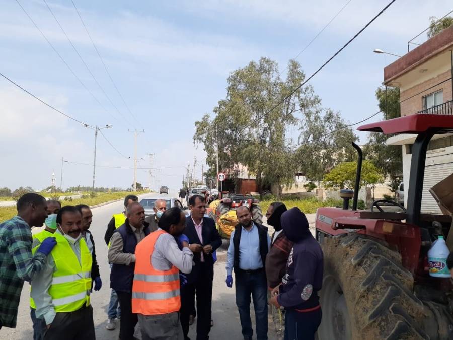 المركز الوطني للبحوث الزراعية ينفذ حملة تعقيم غرب إربد