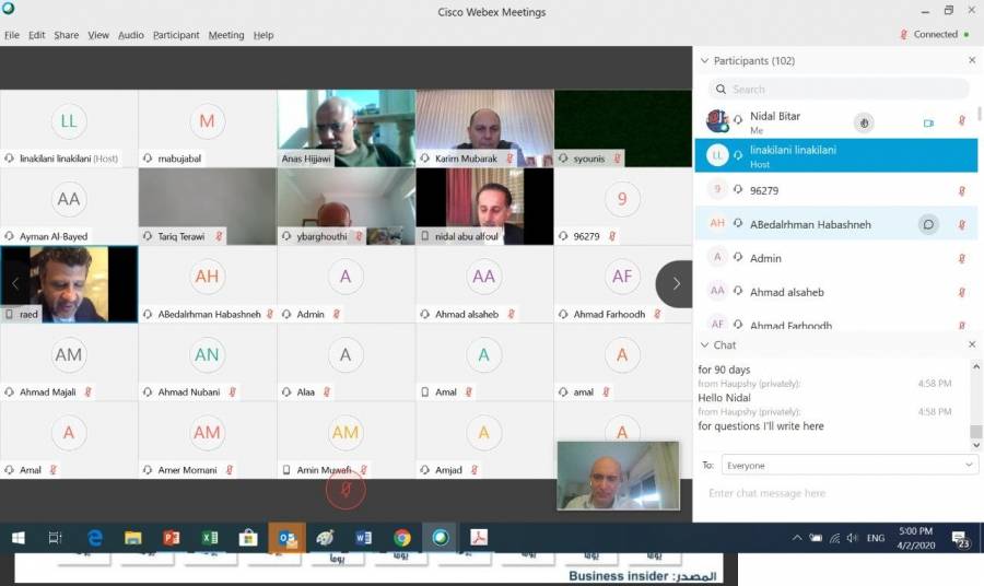 انتاج تعقد اجتماعا بالاتصال عن بعد لمناقشة استدامة شركات القطاع في ظل أزمة كورونا