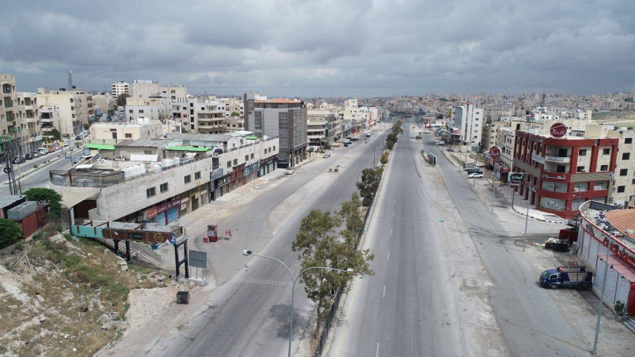 مدينة الزرقاء بعدسة  الطائرة المسيرة الدرون التابعة لمديرية الامن العام اليوم الجمعة