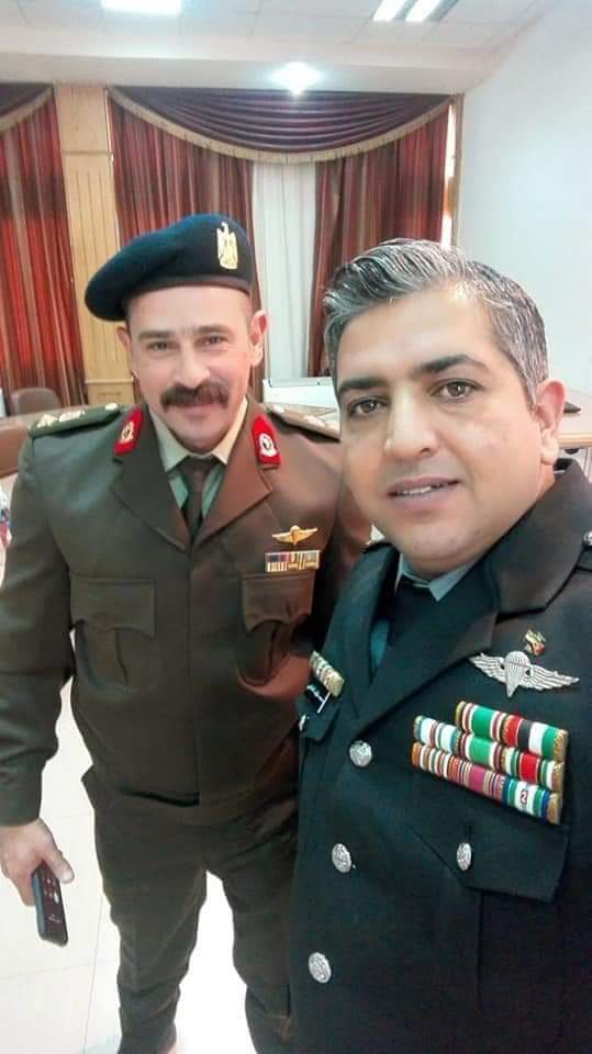 تهنئة للرائد محمد خليف بني خالد بحصوله على ماجستير دورة القيادة والاركان