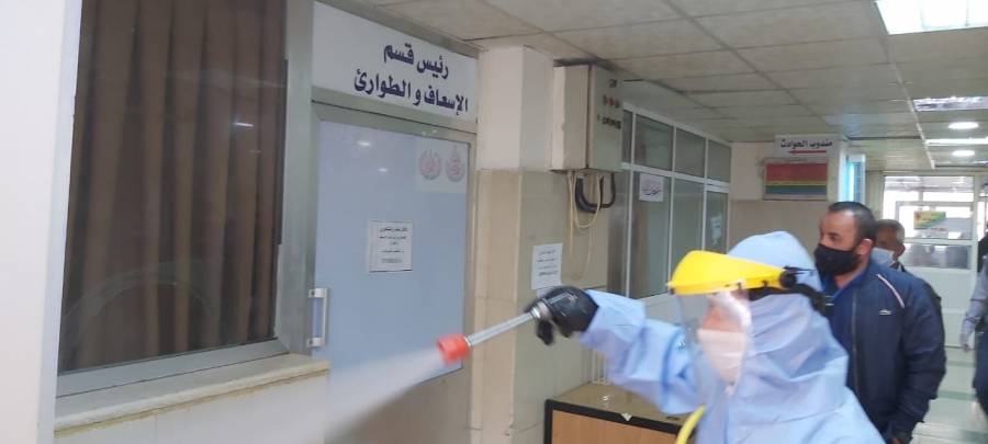 الاردنية السويدية جوسوي تقوم بتعقيم مستشفى الحسين في السلط