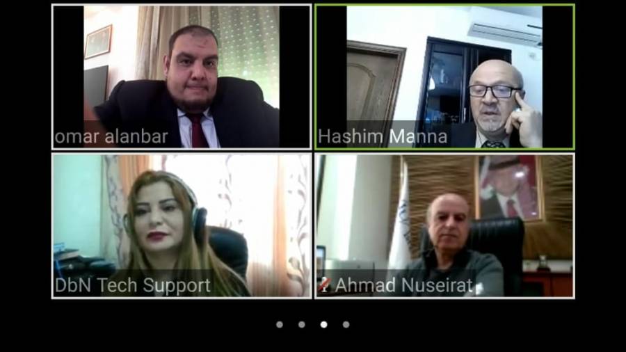 بحضور رئيس جامعة الإسراء .. مناقشة أول رسالة ماجستير عن بعد في جامعة الإسراء