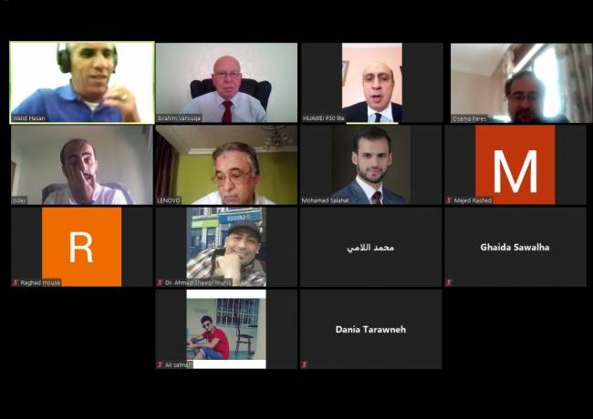 كلية الهندسة تناقش أول مقترحات رسائل الماجستير عن بعد في جامعة الإسراء