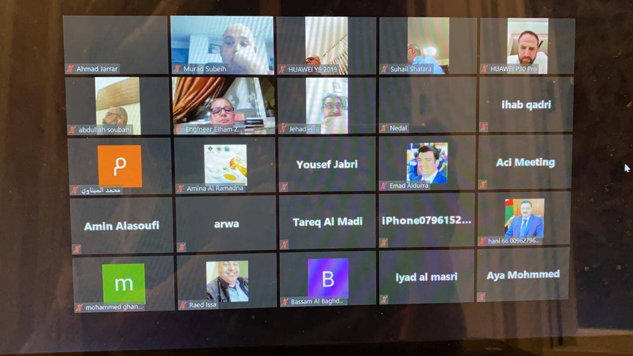البطاينة يعقد اجتماع عن بعد مع رئيس وعدد من اعضاء غرفة صناعة الاردن وممثلين عن القطاع الصناعي