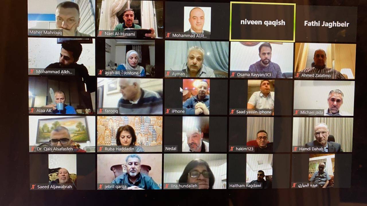 البطاينة يعقد اجتماع عن بعد مع رئيس وعدد من اعضاء غرفة صناعة الاردن وممثلين عن القطاع الصناعي