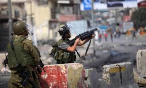 عشرات الاصابات جراء قمع جيش الاحتلال الصهيوني لمسيرة جنوب مدينة نابلس