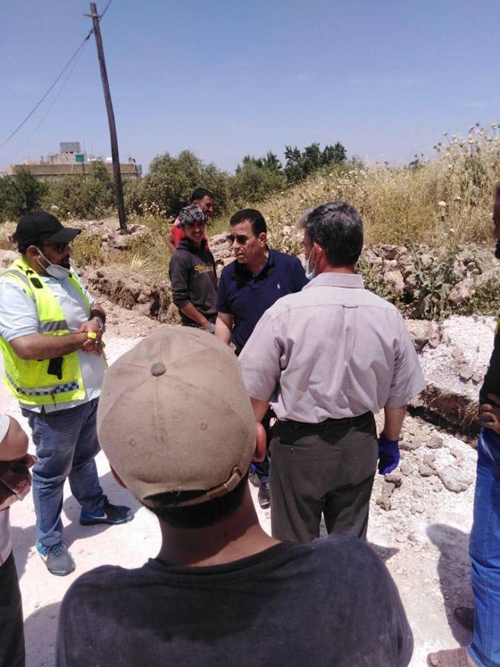 امين عام المياه يتفقد اعمال تنفيذ مشروع شبكة مياه بيت يافا بقيمة (900) الف دينار