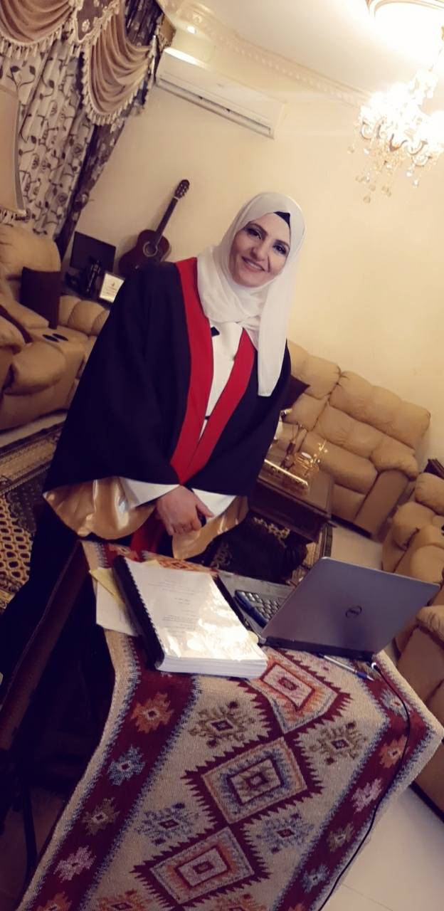 تهنئة للدكتورة ناديا هايل العمرو بمناسبة حصولها على درجة الدكتوراة في الإرشاد النفسي