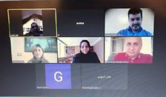 مناقشة مقترح رسالة ماجستير عن بعد في جامعة الإسراء تخصص رياض اطفال