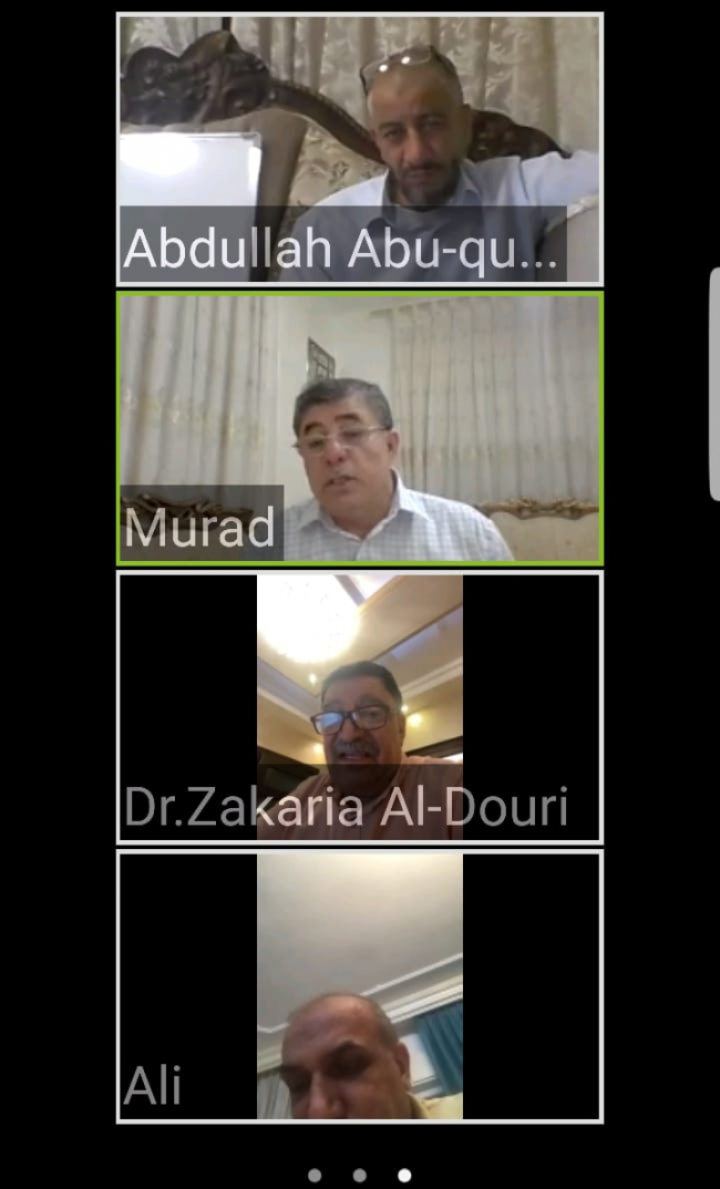 جامعة الإسراء : مناقشة مقترح رسالة ماجستير عن بعد في كلية الأعمال