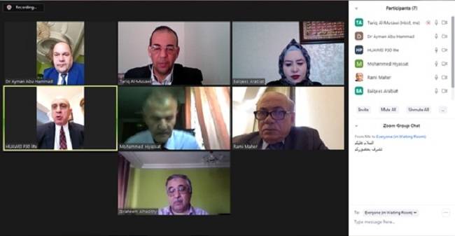 كلية الهندسة في جامعة الإسراء تناقش رسالة الماجستير الثالثة عن بُعد