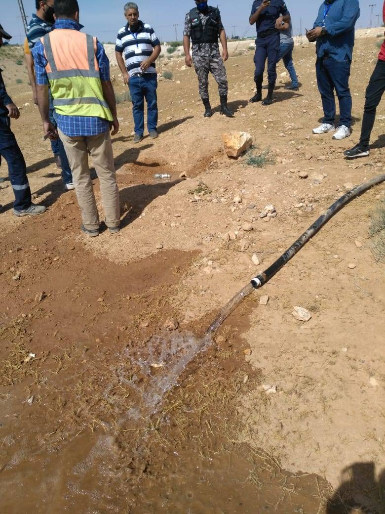 وزارة المياه والري : حملة امنية لضبط اعتداءات على خطوط رئيسية في الموقر