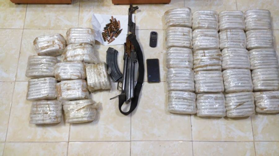 القوات المسلحة بالتعاون مع الأجهزة الأمنية تحبط محاولتي تسلل لتهريب مخدرات من سوريا