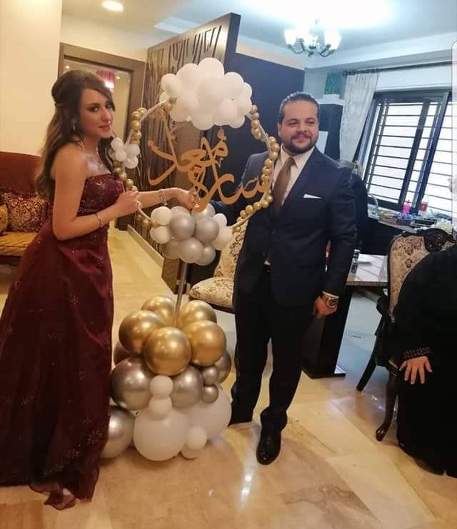 تهنئة للدكتور رافع الخريشا بمناسبة عقد قران ابنته سارة على المحامي معاذ ابو حصوة