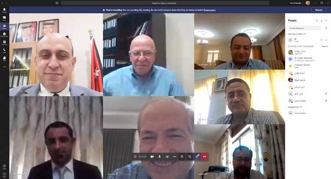 كلية الهندسة في جامعة الإسراء تناقش رسالة الماجستير الرابعة عن بُعد