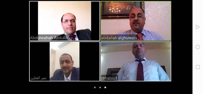 كلية الحقوق في جامعة الإسراء تناقش رسالة ماجستير عن بُعد