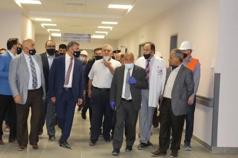 وزير الصحة يتفقد مشروع مبنى مستشفى الطوارئ الجديد في مستشفى البشير