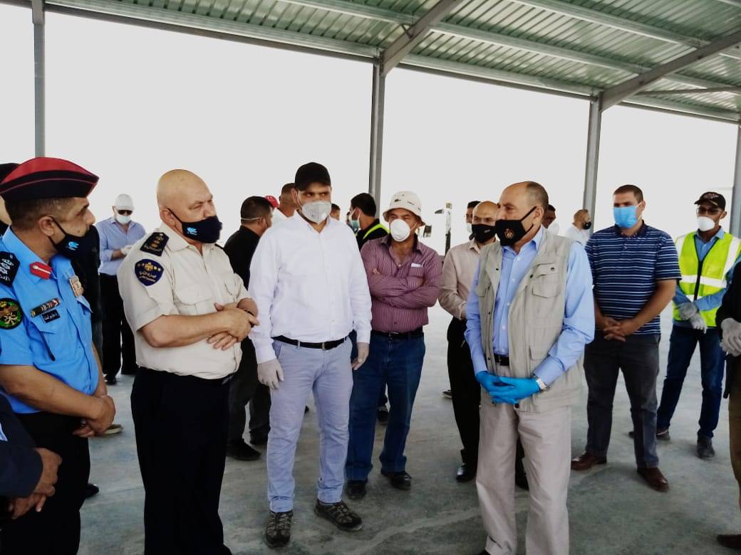 وزارة الأشغال العامة تنجز مشروع ساحة المناولة بين الشاحنات في جمرك العمري بزمن قياسي