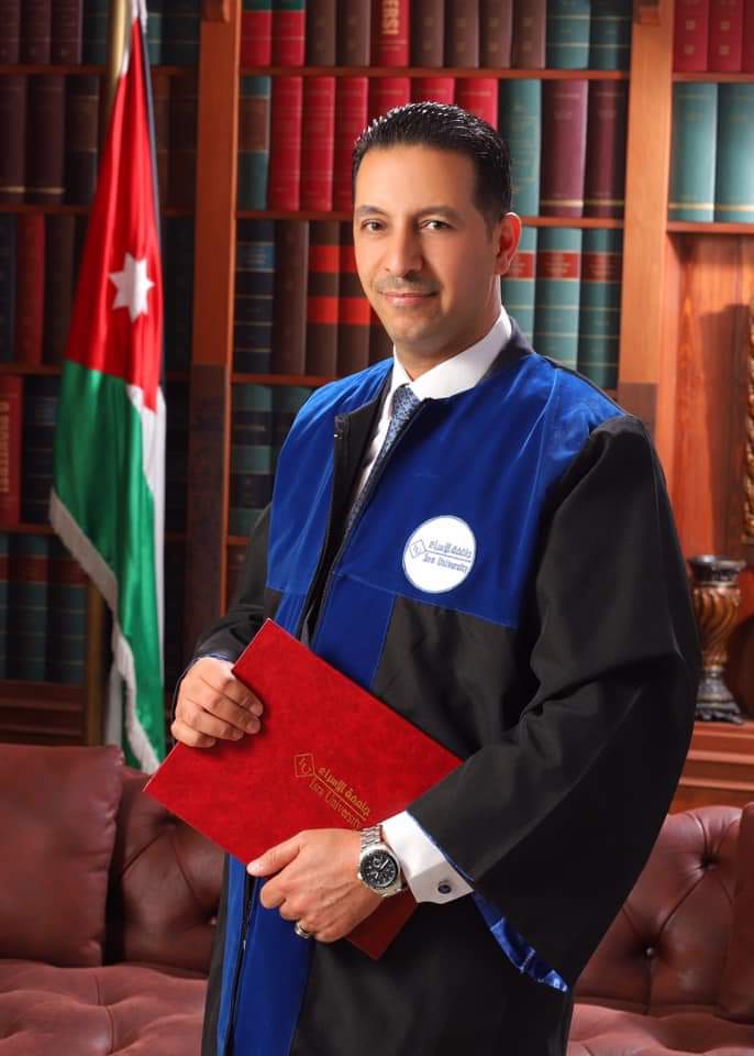 تهنئة للشيخ نايل نايف الرواشدة بمناسبة تخرج نجله يزن من كلية القانون بجامعة الاسراء