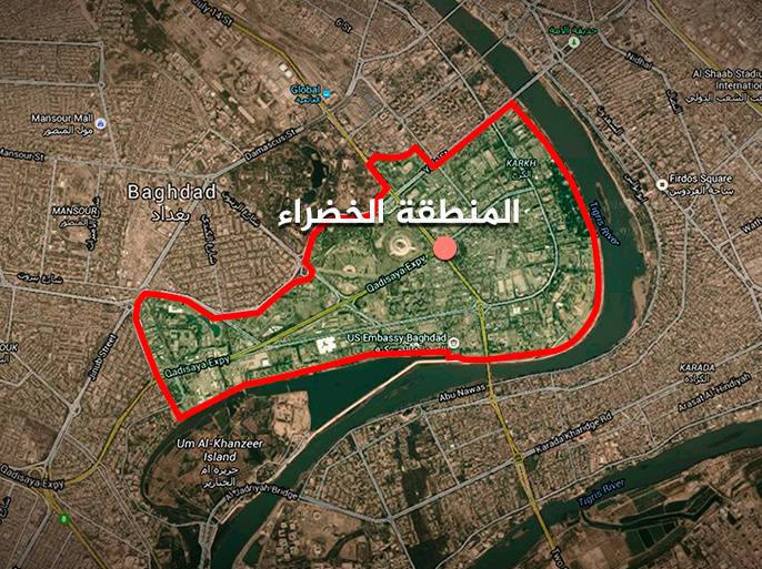 مسؤول عسكري عراقي : اعتقال مطلقي الصواريخ على المنطقة الخضراء في العاصمة بغداد