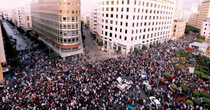 استمرار الاحتجاجات الشعبية في لبنان نتيجة ارتفاع الأسعار