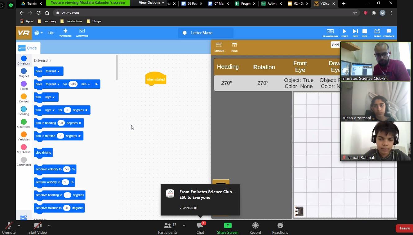 برامج وأنشطة افتراضية متنوعة خلال العطلة الصيفية في نادي الإمارات العلمي