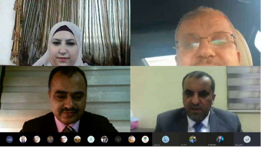 محاضرة في جامعة جدارا عن التباعد الاجتماعي للحد من انتشار فيروس كورونا عبر برمجية مايكروسوفت تيمز