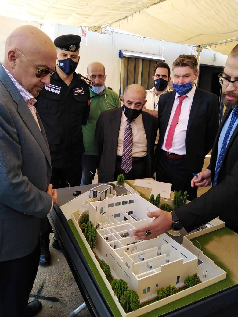 وزير المياه والري ومديرة الوكالة الالمانية يضعان حجر الاساس لمركز التدريب المائي الاقليمي الحديث