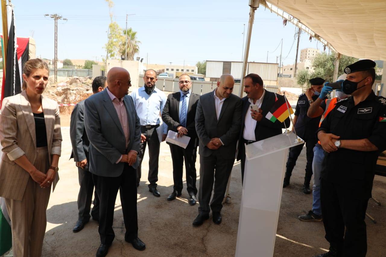 وزير المياه والري ومديرة الوكالة الالمانية يضعان حجر الاساس لمركز التدريب المائي الاقليمي الحديث