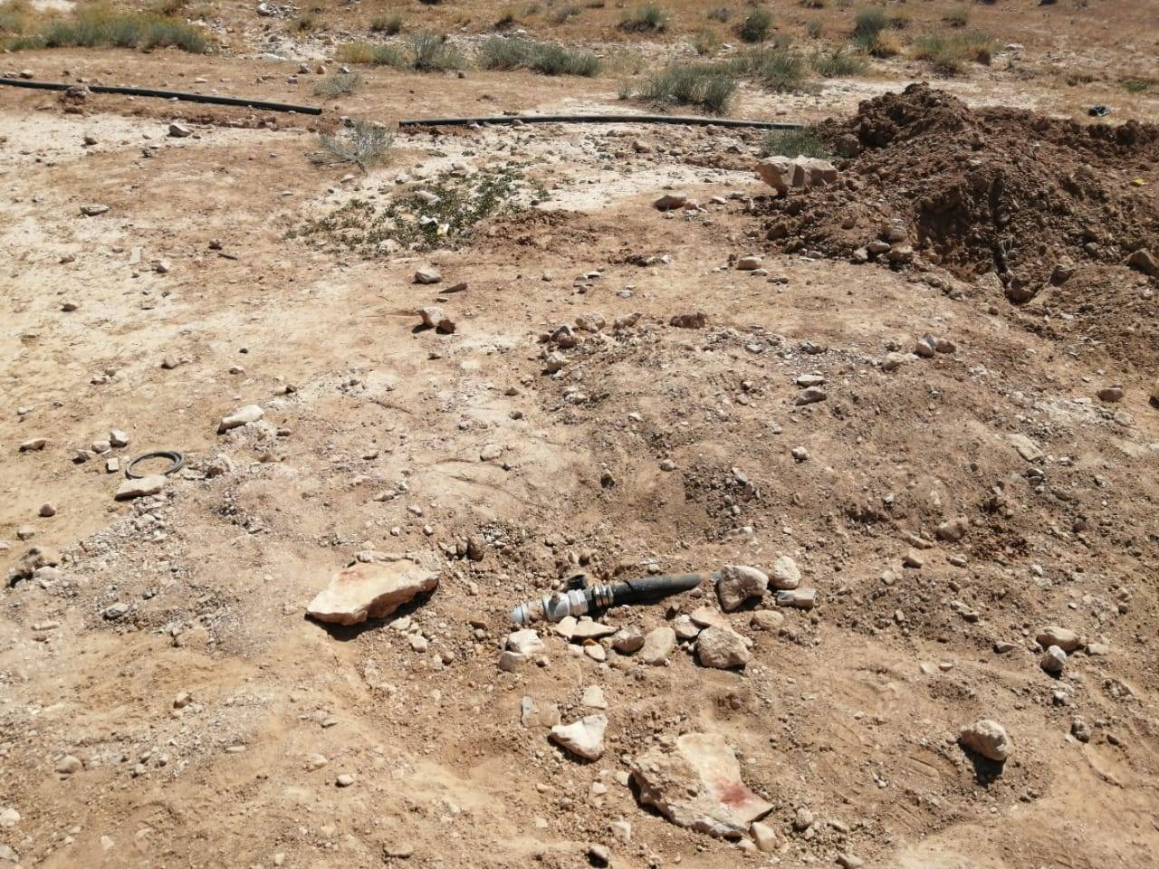 وزارة المياه والري : حملة امنية مجددا لضبط اعتداءات على خطوط رئيسية في الموقر 