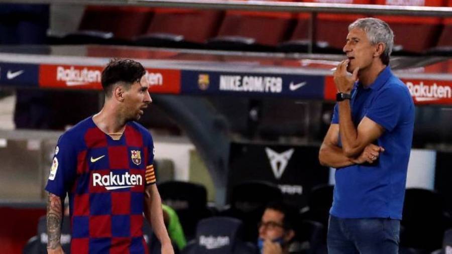تقارير صحفية : رئيس برشلونة يتحدى ميسي .. سيتين مستمر على رأس الهرم الفني