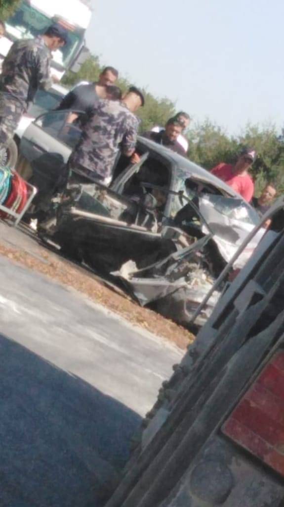 خمسة اصابات بحادث تصادم بين مركبتين في منطقة برقش 