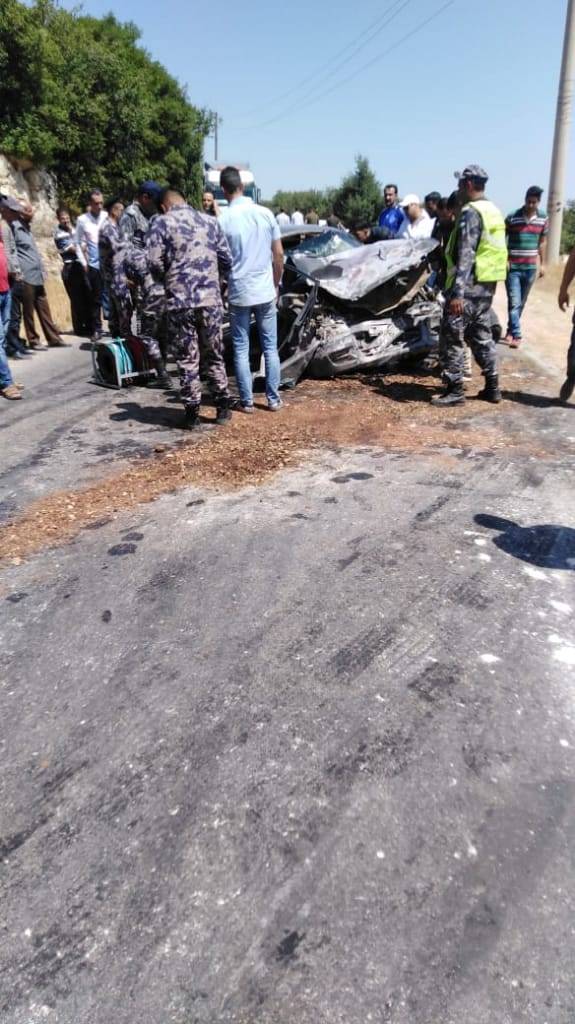 خمسة اصابات بحادث تصادم بين مركبتين في منطقة برقش 