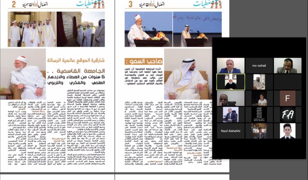 كلية الاتصال  بالجامعة القاسمية تجري تقيماً لأعمال التدريب الميداني لطلبتها