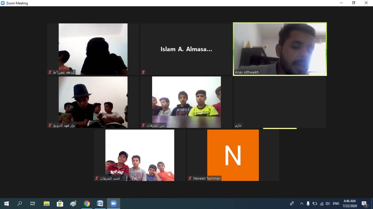 إختتام معسكر التعلم عن بعد ضمن معسكرات الحسين للعمل والبناء الرقمية بمديرية شباب محافظة المفرق