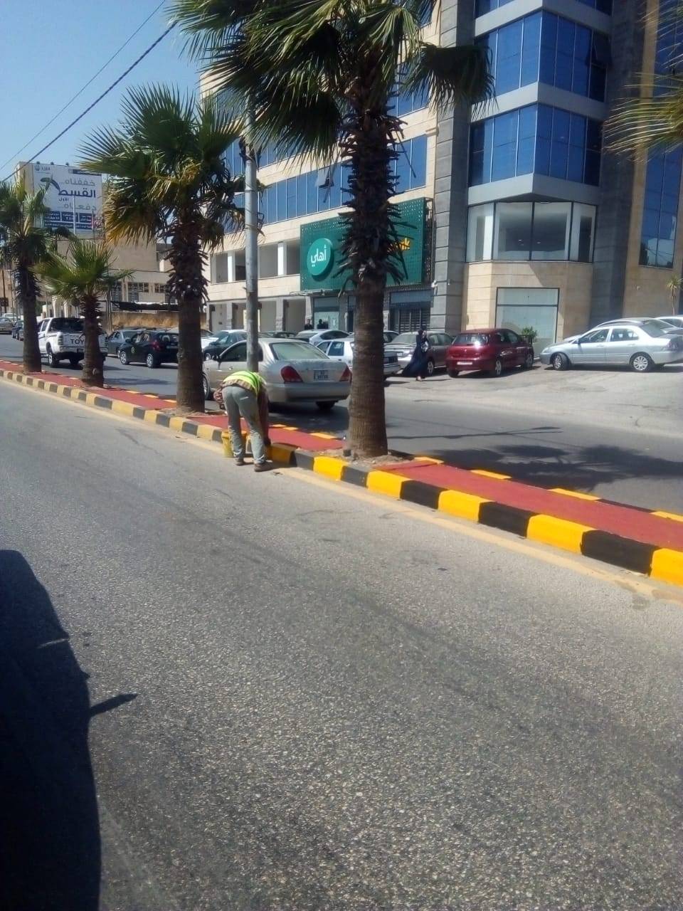 تزيين الطرقات في مادبا