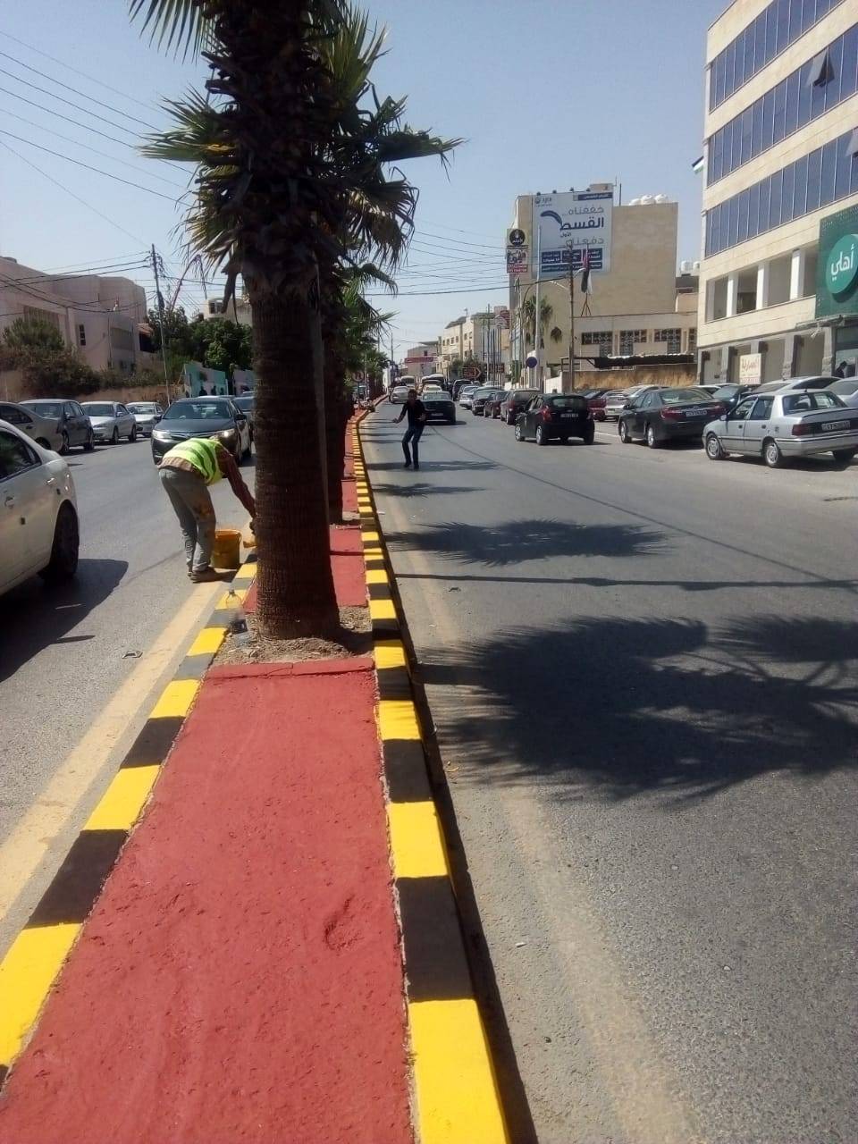 تزيين الطرقات في مادبا