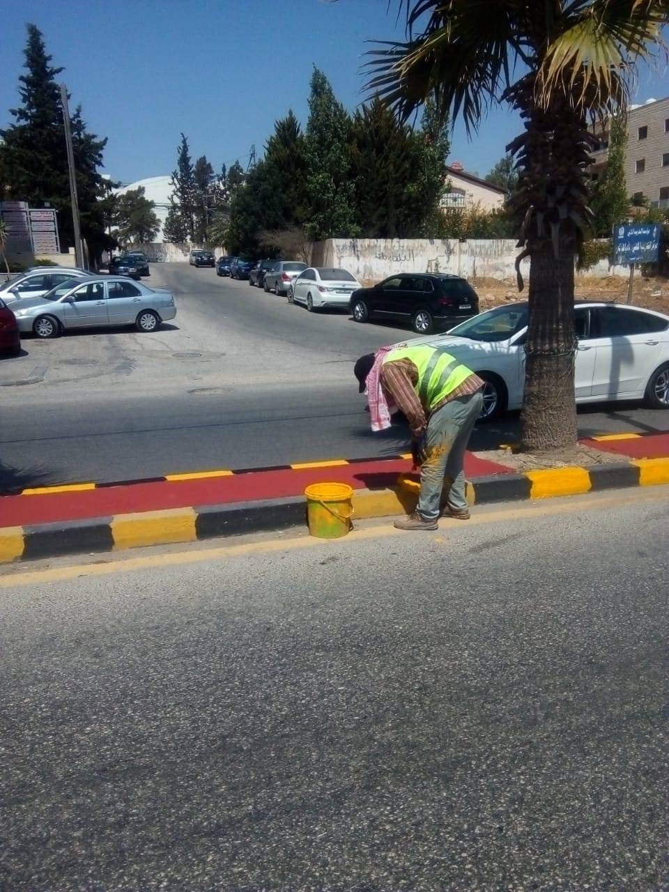 تزيين الطرقات في مادبا