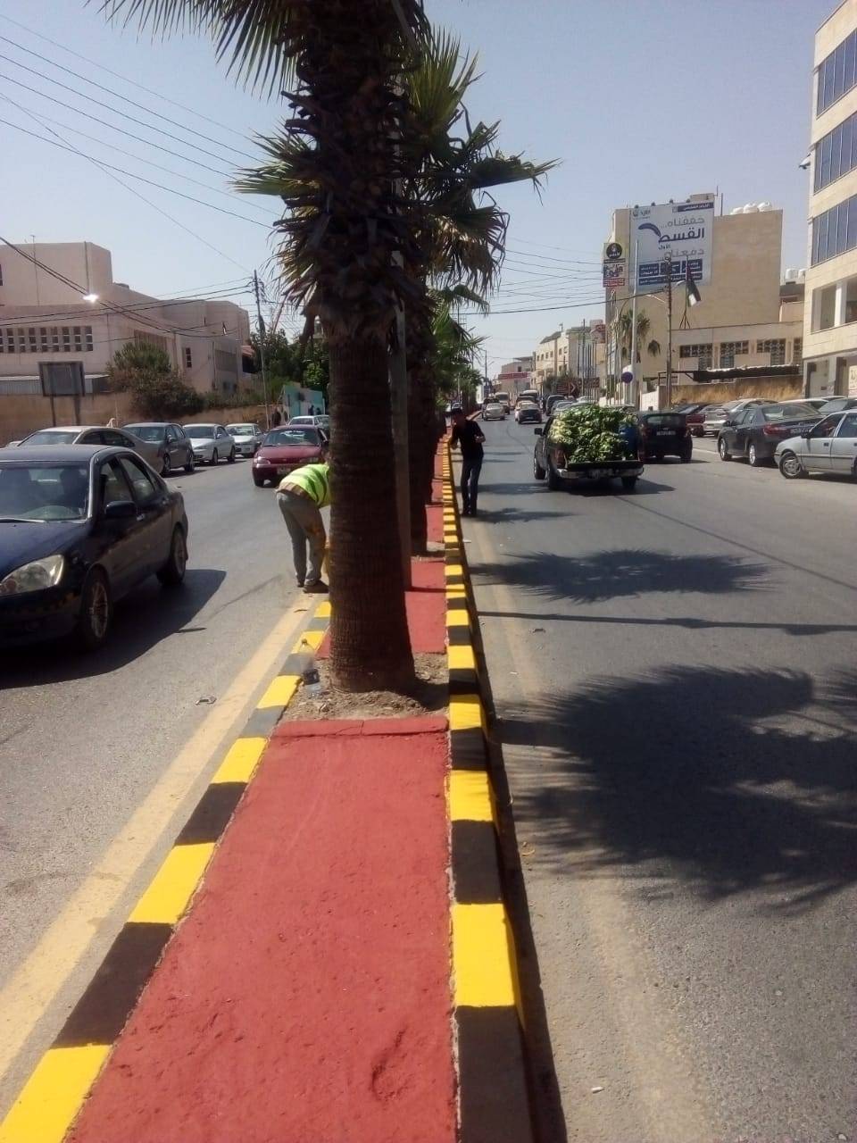 تزيين الطرقات في مادبا