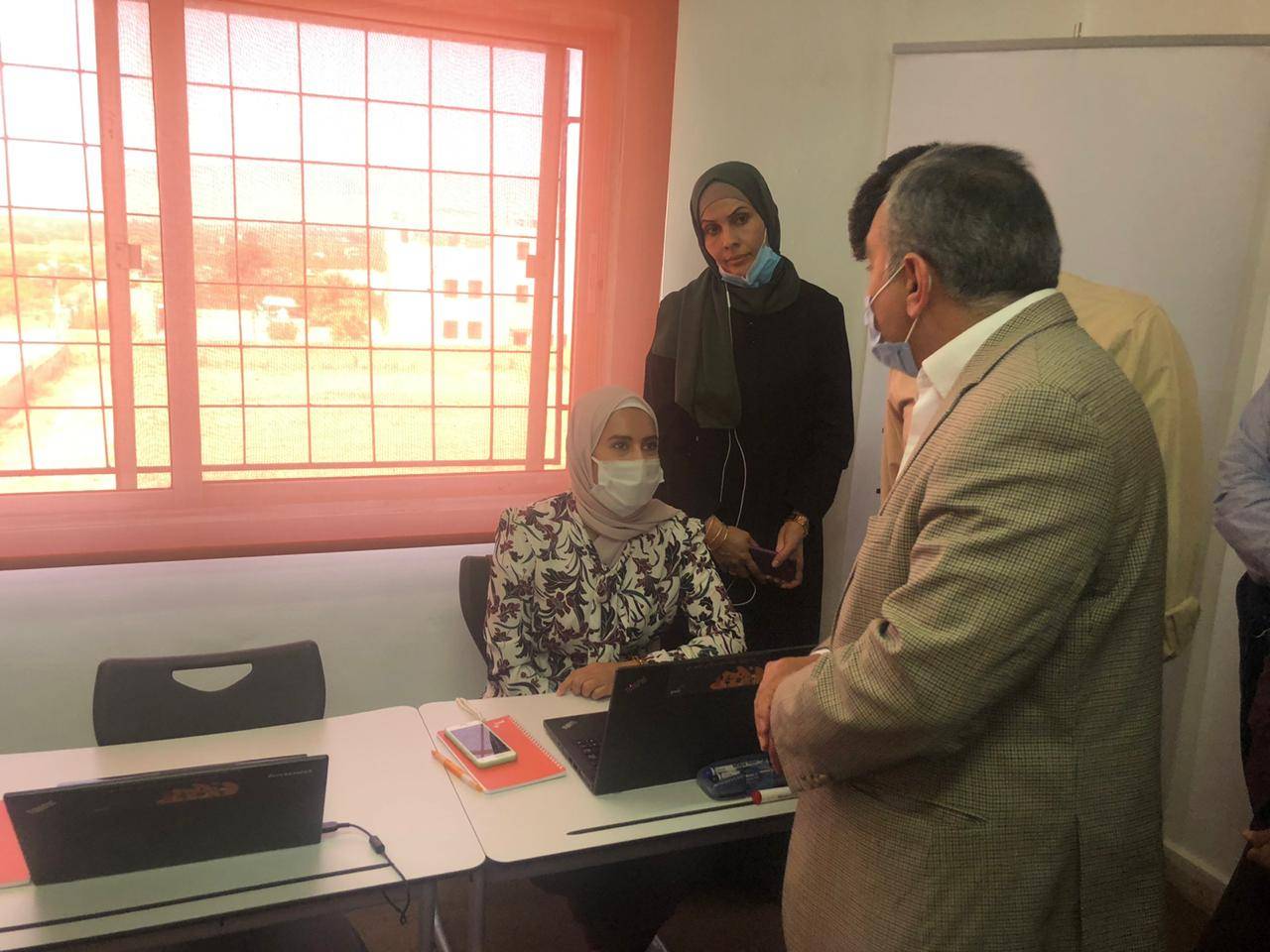 وزير الشباب يرعى حفل إطلاق قاعة حاسوب في  شباب الشونة الشمالية