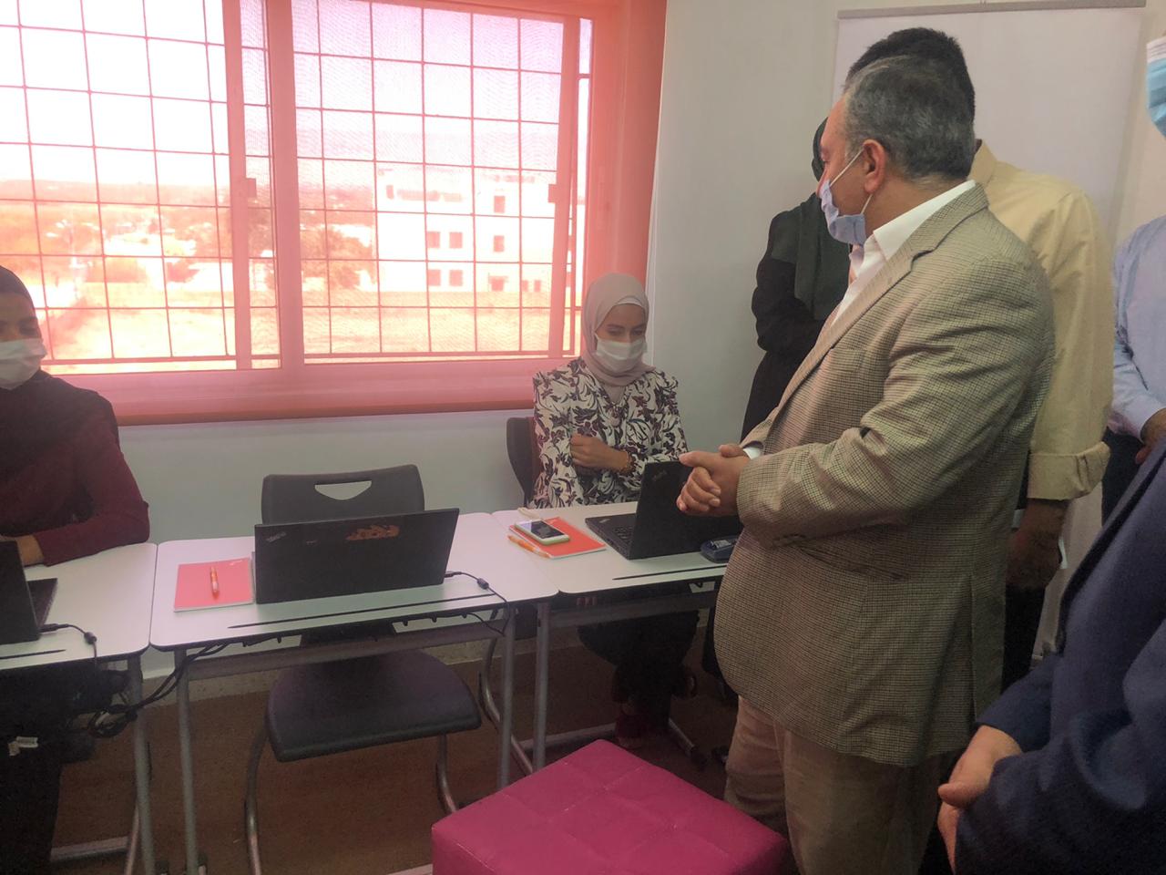 وزير الشباب يرعى حفل إطلاق قاعة حاسوب في  شباب الشونة الشمالية