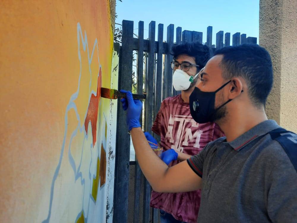 مديرية شباب المفرق تنفذ جدارية بعنوان اصل البداوة .. صور