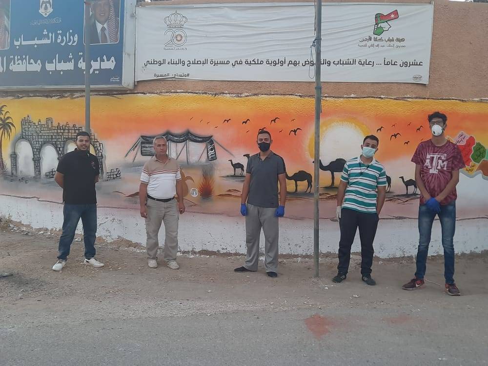 مديرية شباب المفرق تنفذ جدارية بعنوان اصل البداوة .. صور