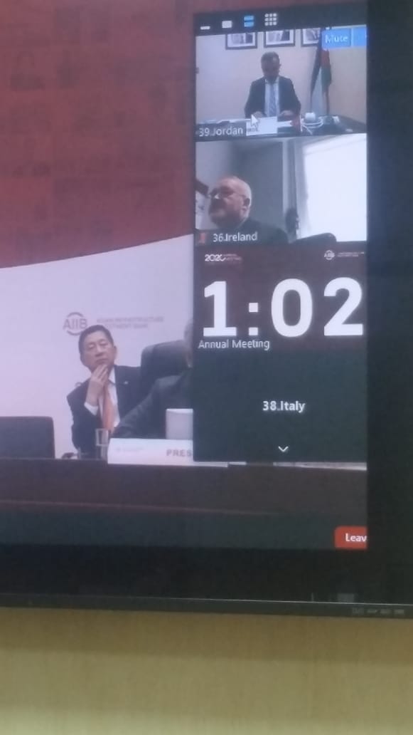 الربضي يشارك في الاجتماع الخامس لمجلس محافظي البنك الآسيوي للاستثمار في البنية التحتية (مصور)