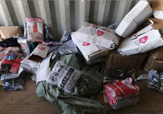 الجمارك الأردنية تضبط حاوية ملابس    